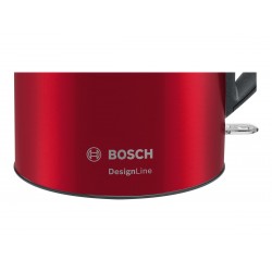 Bosch | Kettle | DesignLine TWK3P424 | Electric | 2400 W | 1.7 L | Stainless steel | 360 rotational base | Red