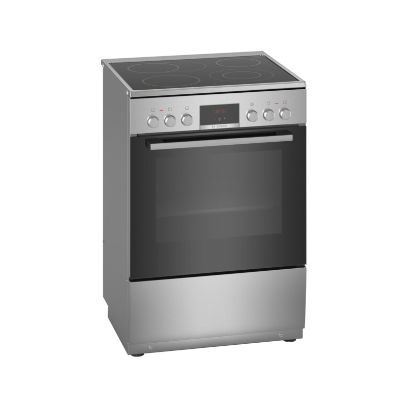 Bosch | Cooker | HKR39A250U | Hob type Vitroceramic | Oven type Electric | Stainless steel | Width 60 cm | Electronic ignition |