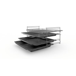 Bosch | Cooker | HKR39A250U | Hob type Vitroceramic | Oven type Electric | Stainless steel | Width 60 cm | Electronic ignition |