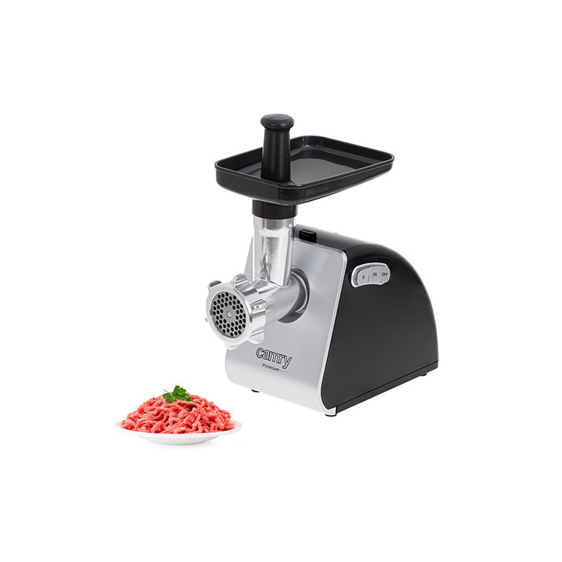 Camry | Meat mincer | CR 4812 | Silver/Black | 1600 W | Number of speeds 2 | Throughput (kg/min) 2 | Gullet 3 strainers Kebble t