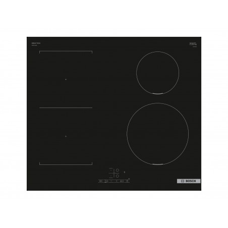 Bosch | PWP611BB5E | Hob | Induction | Number of burners/cooking zones 4 | Touch | Timer | Black