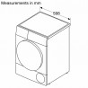 Bosch | WQB245ALSN | Dryer Machine with Heat Pump | Energy efficiency class A+++ | Front loading | 9 kg | Condensation | LED | D