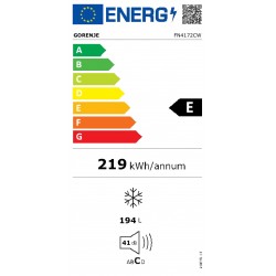 Gorenje | FN4172CW | Freezer | Energy efficiency class E | Upright | Free standing | Height 169.1 cm | Total net capacity 194 L 