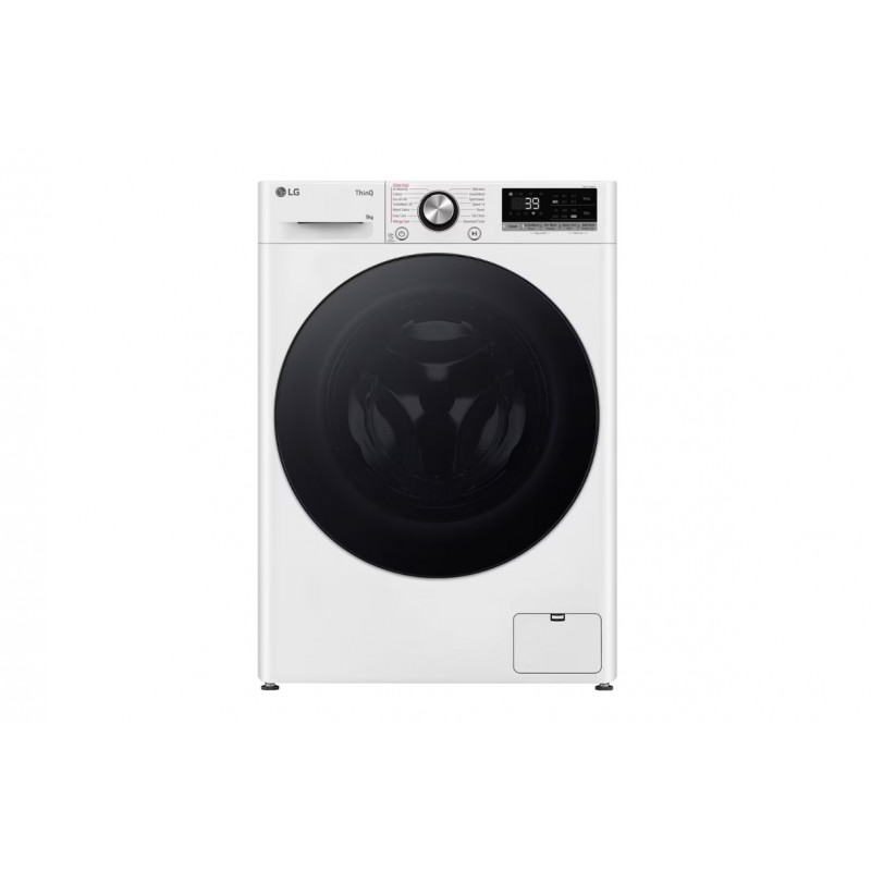 LG | F2WR709S2W | Washing machine | Energy efficiency class A-10% | Front loading | Washing capacity 9 kg | 1200 RPM | Depth 47.
