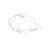 CATA | Hood | TFH 5250 X | Telescopic | Energy efficiency class D | Width 50 cm | 325 m /h | Slider control | LED | Inox