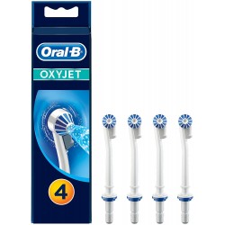 Oral-B | Toothbrush Heads, OxyJet | ED 17-4 | Heads | For adults | Number of brush heads included 4 | White