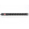 Digitus | 1U Aluminum PDU, rackmountable, 7x safety outlet 16A Plug, 250VAC 50/60Hz, switch, surge protection | DN-95407