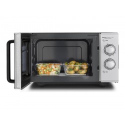 Caso | Ceramic Microwave Oven with Grill | MG 25 Ecostyle | Free standing | 25 L | 900 W | Grill | Silver