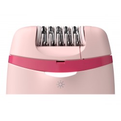 Philips | Corded Compact Epilator | BRE285/00 Satinelle Essential | White/Pink