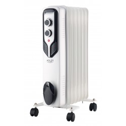 Adler | Oil-Filled Radiator | AD 7815 | Oil Filled Radiator | 1500 W | Number of power levels 3 | White