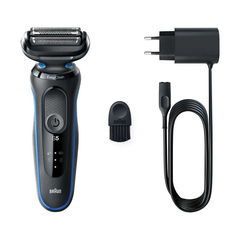Braun | Shaver | 51-B1000s | Operating time (max) 50 min | Wet & Dry | Black/Blue