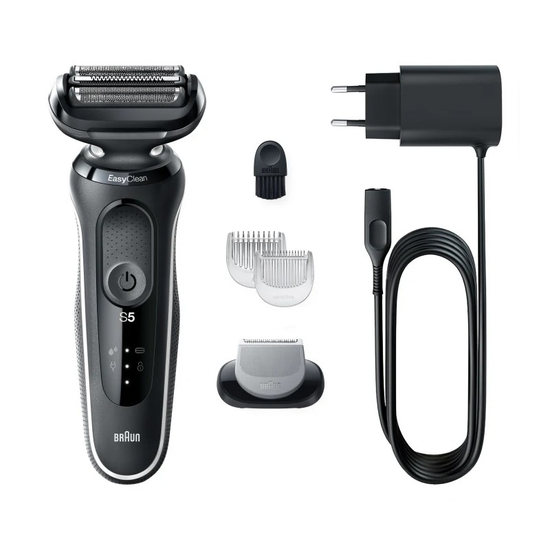 Braun | Shaver | 51-W1600s | Operating time (max) 50 min | Wet & Dry | Black/White