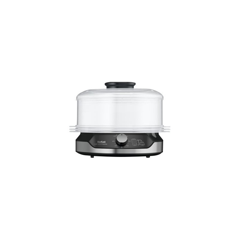 TEFAL Food Steamer VC204810 Ultracompact Black 800 W Capacity 9 L Number of baskets 3