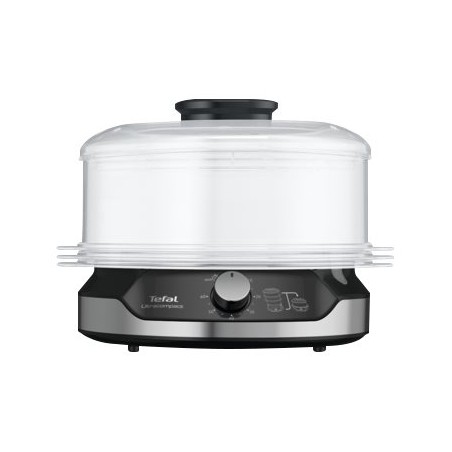 TEFAL Food Steamer VC204810 Ultracompact Black 800 W Capacity 9 L Number of baskets 3