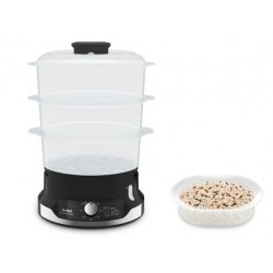 TEFAL Food Steamer VC204810 Ultracompact Black 800 W Capacity 9 L Number of baskets 3