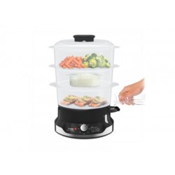 TEFAL Food Steamer VC204810 Ultracompact Black 800 W Capacity 9 L Number of baskets 3