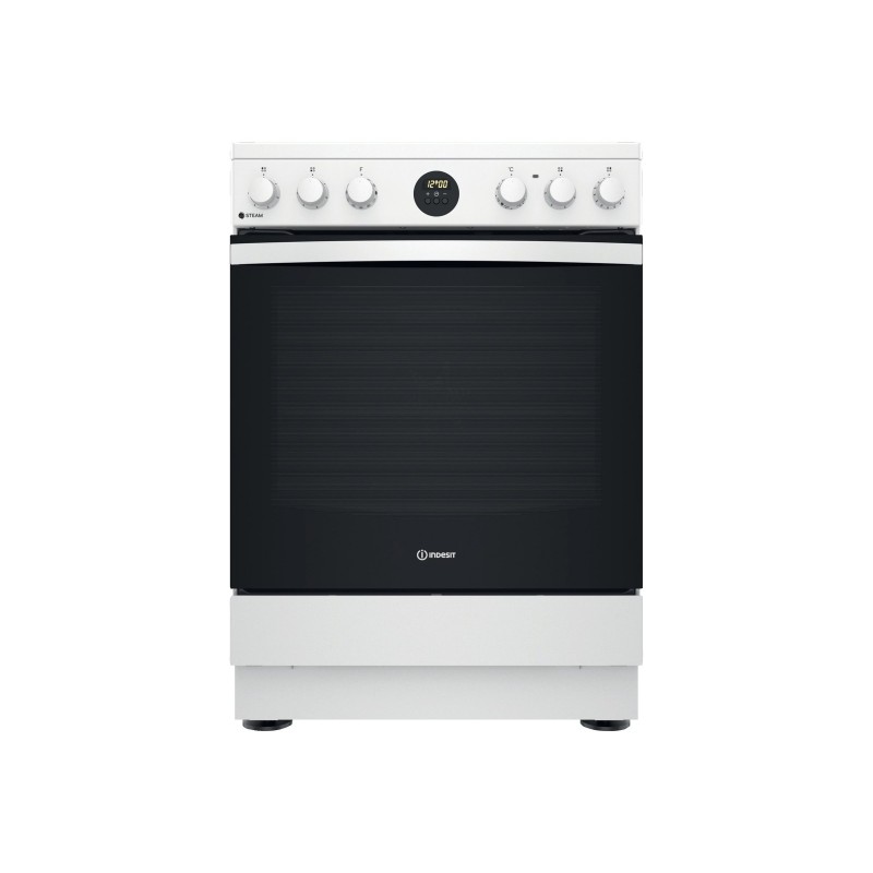 INDESIT | Cooker | IS67V8CHW/E | Hob type Vitroceramic | Oven type Electric | White | Width 60 cm | Grilling | Depth 60 cm | 69 
