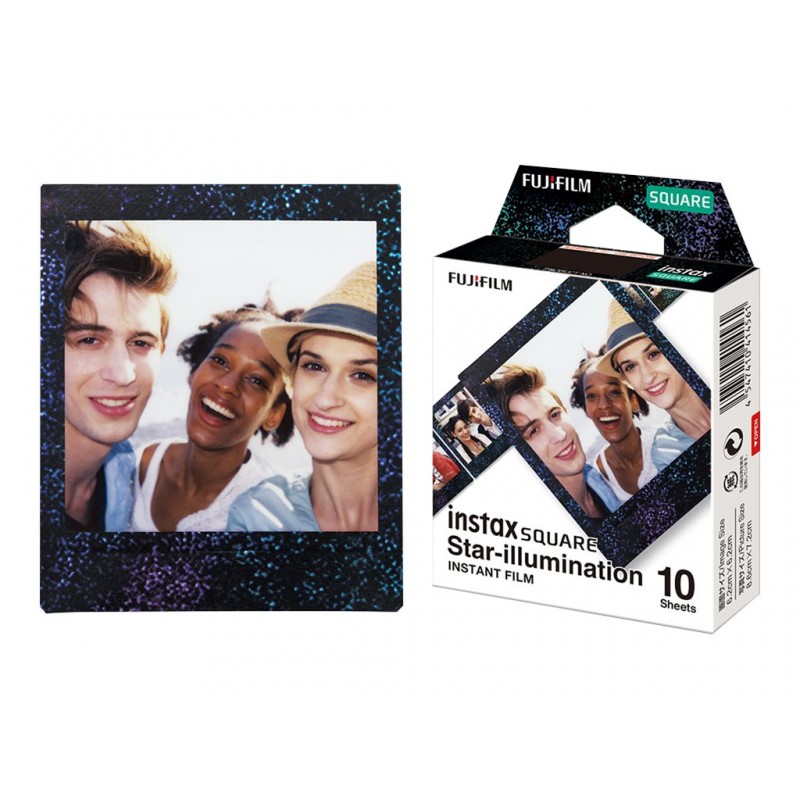 Fujifilm | Instax Square star Illumination Instant film (10pl) | 86 x 72 mm | Print Size: 86mm x 72mm, Image size: 62mm x 62mm | Fujifilm | Instax Square star Illumination Instant film (10pl) | 86 x 72 mm | Print Size: 86mm x 72mm, Image size: 62mm x 62mm |
