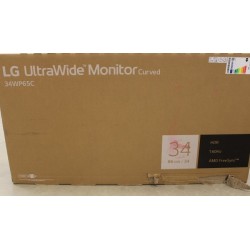 SALE OUT. LG 34WP65CP-B 34" curved UltraWide VA/ 3440 x 1440/21:9/5ms/300cd/HDMI/Headset output/Black | LG | Curved UltraWide Mo