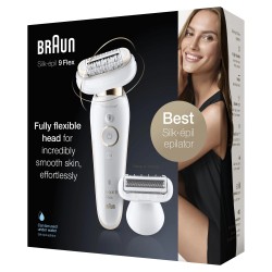 Braun Epilator | Silk- pil 9 Flex SES9006 | Number of power levels 2 | Wet & Dry | White