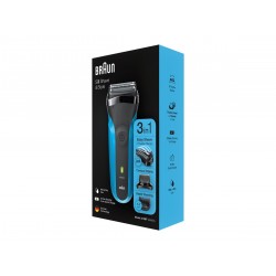 Braun | Shaver with Trimmer | Shave&Style 310BT | Cordless | Wet & Dry | Number of length steps 5 | Black/Blue