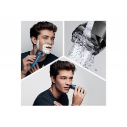 Braun | Shaver with Trimmer | Shave&Style 310BT | Cordless | Wet & Dry | Number of length steps 5 | Black/Blue