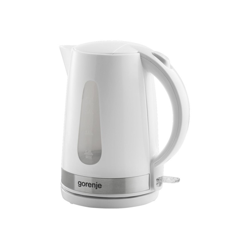 Gorenje | Kettle | K17WE | Electric | 2200 W | 1.7 L | Plastic + metal | 360 rotational base | White