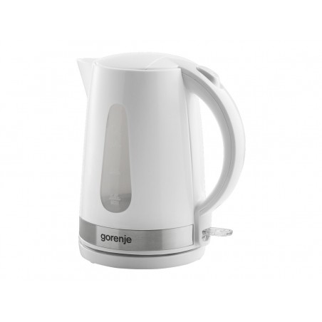 Gorenje | Kettle | K17WE | Electric | 2200 W | 1.7 L | Plastic + metal | 360 rotational base | White