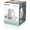 Gorenje | Kettle | K17WE | Electric | 2200 W | 1.7 L | Plastic + metal | 360 rotational base | White