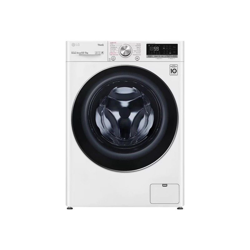 LG Washing machine with dryer | F2DV5S8S2E | Energy efficiency class C/E | Front loading | Washing capacity 8.5 kg | 1200 RPM | 
