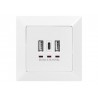 Digitus | Socket with USB A & USB-C Ports, flush mounted