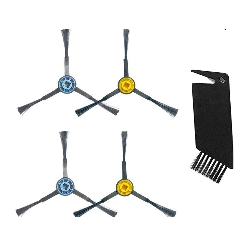 Midea | Spare Parts Kit: Side Brush 4pcs, Cleaning Brush 1pc for I5C Midea | Spare Parts Kit: Side Brush 4pcs, Cleaning Brush 1pc for I5C