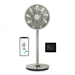 Duux | Fan with Battery Pack | Whisper Flex Smart | Stand Fan | Sage | Diameter 34 cm | Number of speeds 26 | Oscillation | Remo