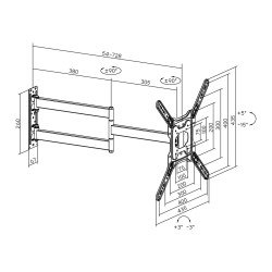 TV VÕI MONITORI KINNITUS BRATECK-LPA84-443L BRATECK