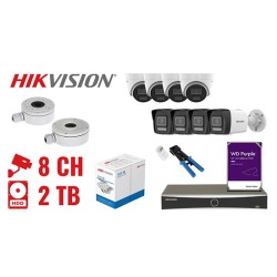 SURVEILLANCE KIT HIK-NVR08-8IPCBT 8 CAMERAS + DVR Hikvision
