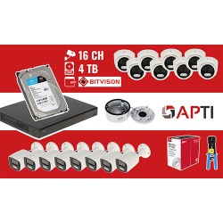 SURVEILLANCE KIT APTI-NVR16-16IPCTB 16 CAMERAS + DVR