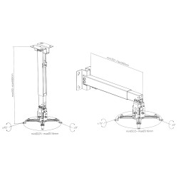 PROJEKTORI KINNITUS PD-670