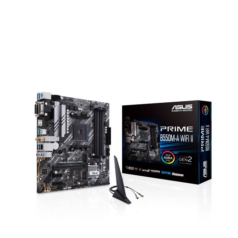 Mainboard|ASUS|AMD B550|SAM4|MicroATX|Memory DDR4|Memory slots 4|2xPCI-Express 3.0 1x|1xPCI-Express 4.0 16x|2xM.2|1x15pin D-sub|