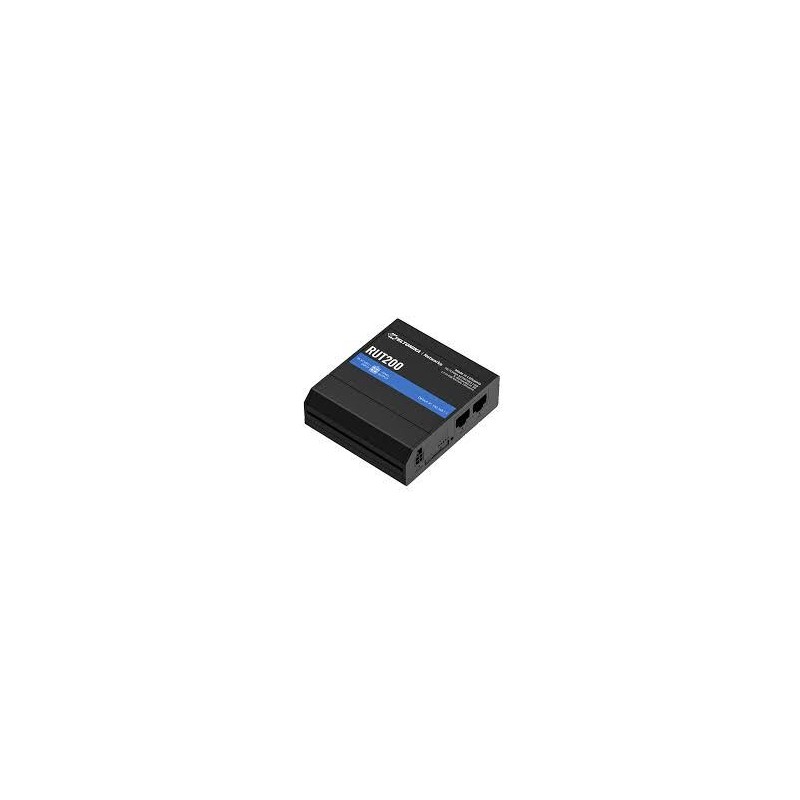 Wireless Router|TELTONIKA|1x10/100M|LAN WAN ports 1|RUT200 Wireless Router|TELTONIKA|1x10/100M|LAN WAN ports 1|RUT200