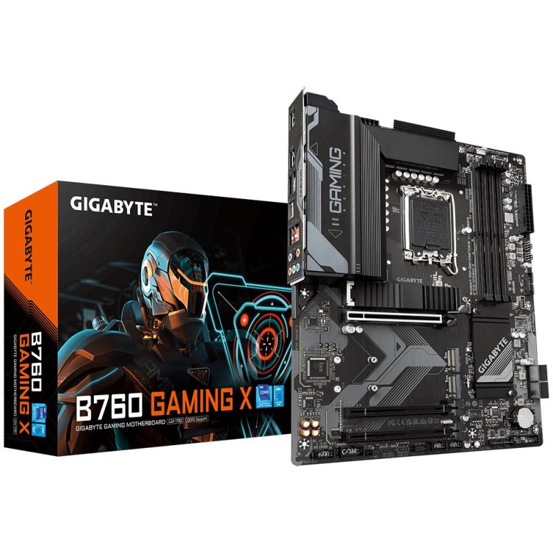 Mainboard|GIGABYTE|Intel B760 Express|LGA1700|ATX|Memory DDR5|Memory slots 4|2xPCI-Express 3.0 16x|1xPCI-Express 4.0 16x|3xM.2|1 Mainboard|GIGABYTE|Intel B760 Express|LGA1700|ATX|Memory DDR5|Memory slots 4|2xPCI-Express 3.0 16x|1xPCI-Express 4.0 16x|3xM.2|1