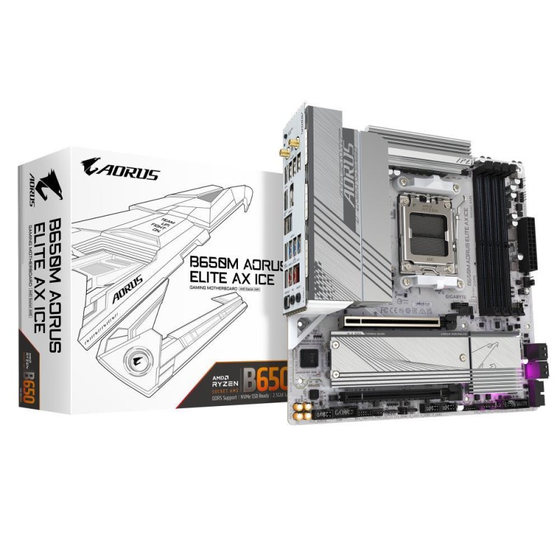 Mainboard|GIGABYTE|AMD B650|SAM5|Micro-ATX|Memory DDR5|Memory slots 4|1xPCI-Express 4.0 4x |1xPCI-Express 4.0 16x|2xM.2|1xHDMI|1 Mainboard|GIGABYTE|AMD B650|SAM5|Micro-ATX|Memory DDR5|Memory slots 4|1xPCI-Express 4.0 4x |1xPCI-Express 4.0 16x|2xM.2|1xHDMI|1