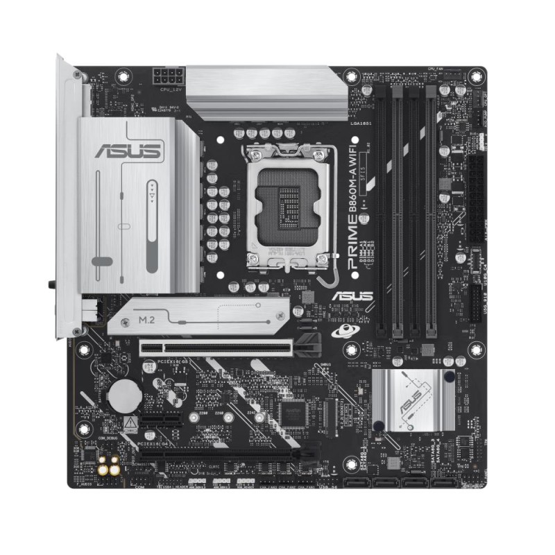 Mainboard|ASUS|Intel B860 Express|LGA1851|Micro-ATX|Memory DDR5|Memory slots 4|1xPCI-Express 4.0 1x|1xPCI-Express 4.0 16x|1xPCI-