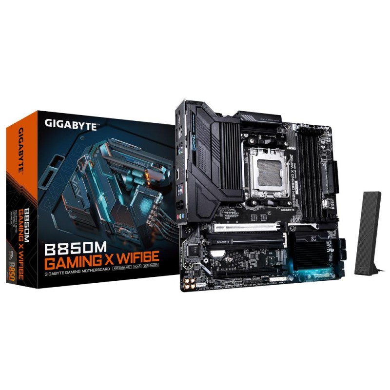 Mainboard|GIGABYTE|AMD B850|SAM5|Micro-ATX|Memory DDR5|Memory slots 4|1xPCI-Express 3.0 4x|1xPCI-Express 5.0 16x|2xM.2|1xHDMI|2x Mainboard|GIGABYTE|AMD B850|SAM5|Micro-ATX|Memory DDR5|Memory slots 4|1xPCI-Express 3.0 4x|1xPCI-Express 5.0 16x|2xM.2|1xHDMI|2x