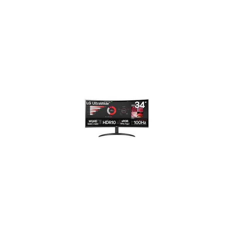 LCD Monitor|LG|34"|Curved/21 : 9|Panel VA|3440x1440|21:9|100 Hz|5 ms|Tilt|34WR50QK-B LCD Monitor|LG|34"|Curved/21 : 9|Panel VA|3440x1440|21:9|100 Hz|5 ms|Tilt|34WR50QK-B