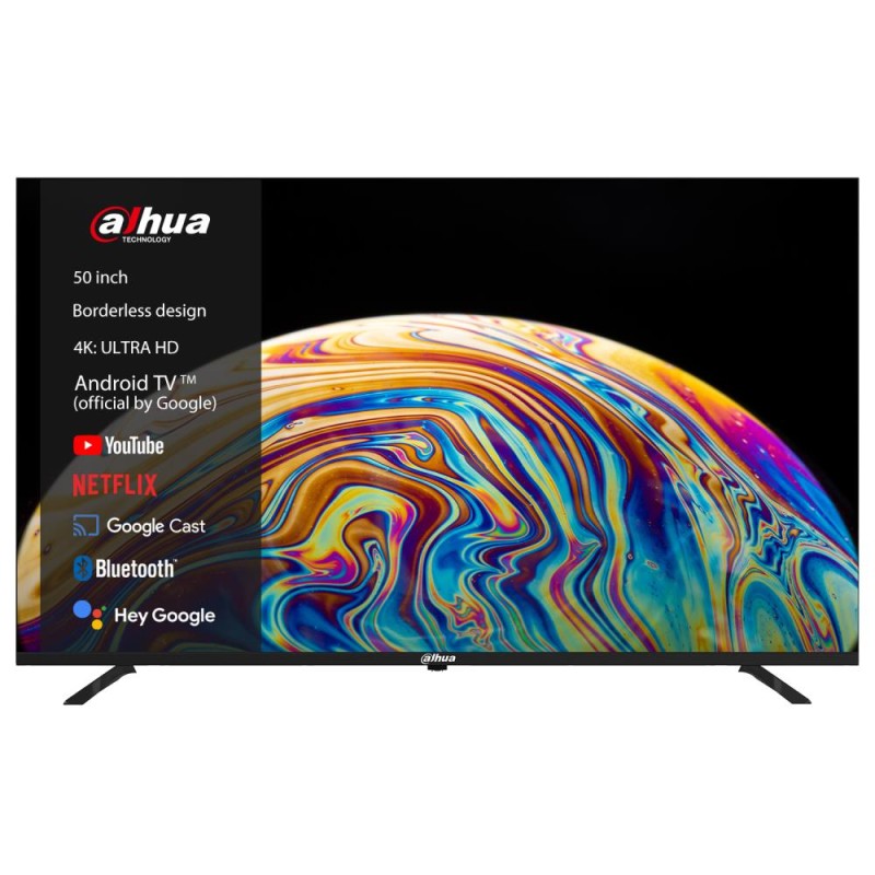 TV Set|DAHUA|50"|4K/Smart|3840x2160|Wireless LAN|Bluetooth|Android TV|Black|DHI-LTV50-SD400 TV Set|DAHUA|50"|4K/Smart|3840x2160|Wireless LAN|Bluetooth|Android TV|Black|DHI-LTV50-SD400