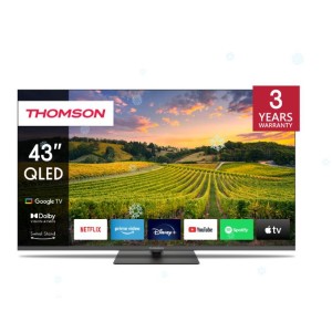 TV Set|THOMSON|43"|4K/Smart|QLED|3840x2160|Bluetooth|Google TV|43QG5C14