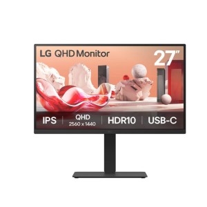 LCD Monitor|LG|27BA75QB-B|27"|Panel IPS|2560x1440|16:9|100Hz|Matte|Speakers|Swivel|Pivot|Height adjustable|Tilt|Colour Black|27B