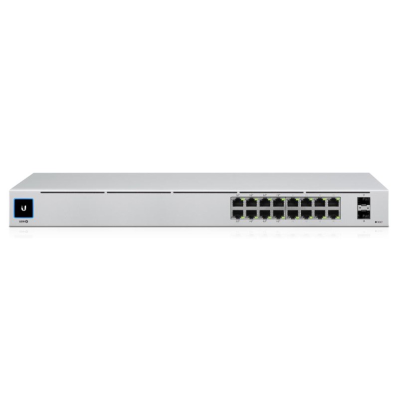 Switch|UBIQUITI|USW-16-POE|Type L2|Desktop/pedestal|Rack|16x10Base-T / 100Base-TX / 1000Base-T|2xSFP|PoE ports 16|PoE+ ports 8|1 Switch|UBIQUITI|USW-16-POE|Type L2|Desktop/pedestal|Rack|16x10Base-T / 100Base-TX / 1000Base-T|2xSFP|PoE ports 16|PoE+ ports 8|1