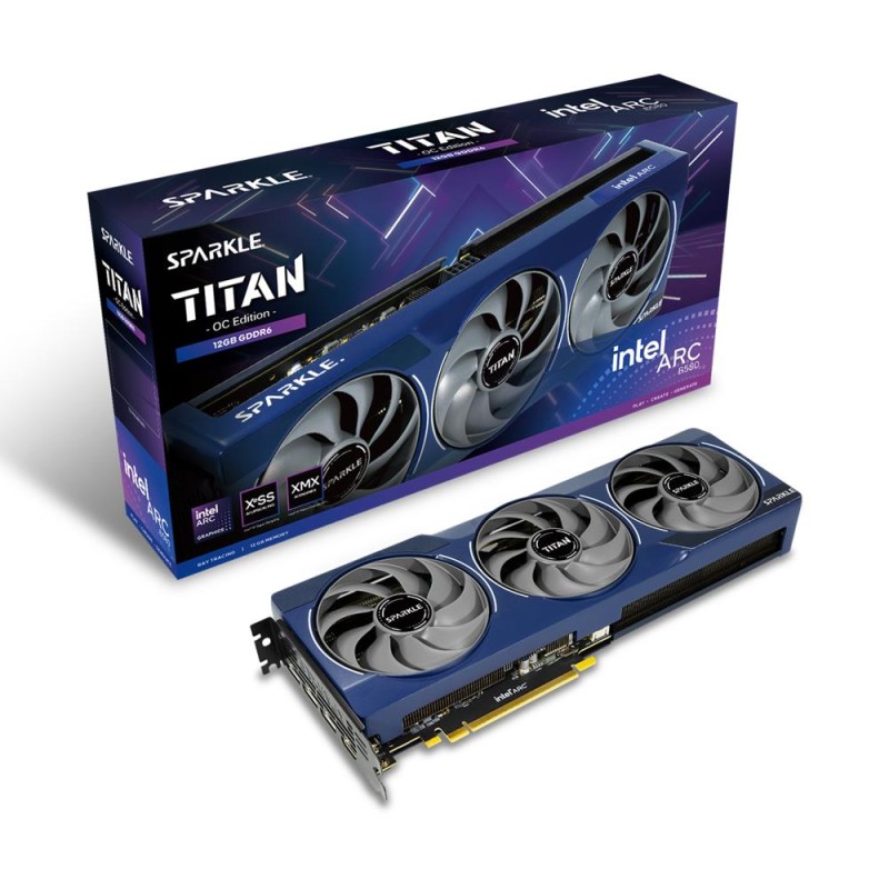 Graphics Card|SPARKLE|Intel Arc B580|12 GB|GDDR6|192 bit|PCIE 4.0 8x|Active|SB580T-12GOC Graphics Card|SPARKLE|Intel Arc B580|12 GB|GDDR6|192 bit|PCIE 4.0 8x|Active|SB580T-12GOC