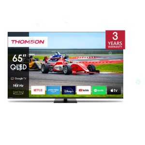 TV Set|THOMSON|65"|4K/Smart|QLED|3840x2160|Wireless LAN|Bluetooth|Google TV|Black|65QG7C14